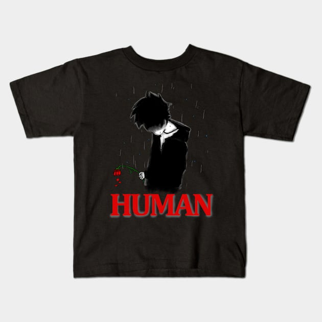 Human Kids T-Shirt by tighttee